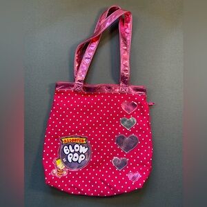 Loungefly Vintage Bag, Blow Pops, Pink‎ Metalic, tote bag